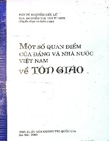 Ảnh bìa của Sách Một số quan điểm của Đảng và Nhà nước Việt Nam về tôn giáo