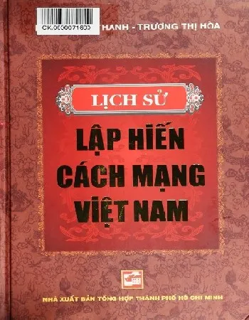 Ảnh bìa của Sách Lịch sử lập hiến cách mạng Việt Nam