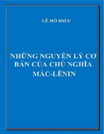 Ảnh bìa của Sách Những nguyên lý cơ bản của Chủ nghĩa Mác - Lênin