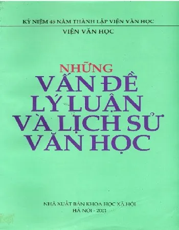 Ảnh bìa của Sách Những vấn đề lý luận và lịch sử văn học