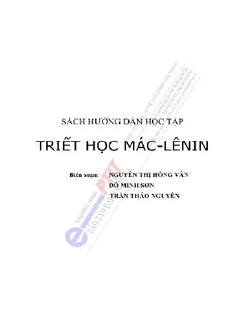 Ảnh bìa của Sách Sách hướng dẫn học tập Triết học Mác-Lênin