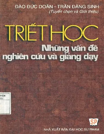 Ảnh bìa của Sách Triết học những vấn đề nghiên cứu và giảng dạy