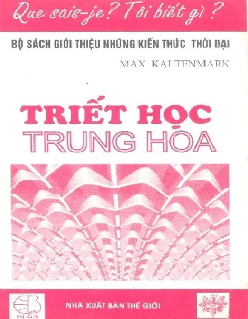 Ảnh bìa của Sách Triết học Trung Hoa