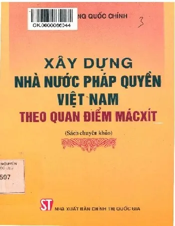 Ảnh bìa của Sách Xây dựng nhà nước pháp quyền Việt nam theo quan điểm MácXít