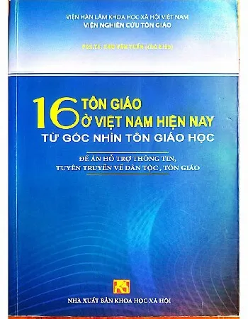 Ảnh bìa của Sách 16 tôn giáo ở Việt Nam hiện nay từ góc nhìn tôn giáo học