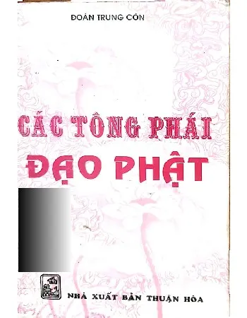 Ảnh bìa của Sách Các tông phái đạo Phật