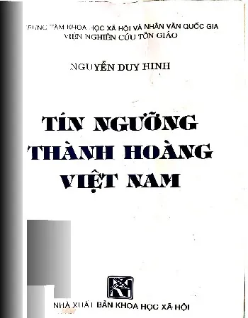 Ảnh bìa của Sách Tín ngưỡng thành hoàng Việt Nam