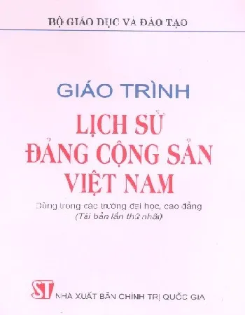 Ảnh bìa của Sách Giáo trình lịch sử của Đảng cộng sản Việt Nam