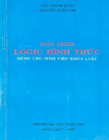 Ảnh bìa của Sách Giáo trình Logic hình thức dùng cho sinh viên khoa Luật