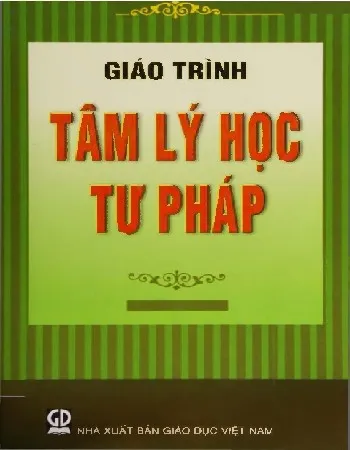 Ảnh bìa của Sách Giáo trình Tâm lý học tư pháp