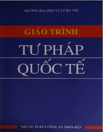 Ảnh bìa của Sách Giáo trình tư pháp quốc tế