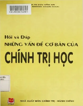 Ảnh bìa của Sách Hỏi đáp những vấn đề cơ bản của Chính trị học