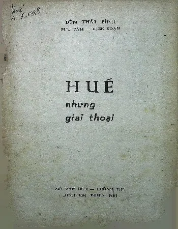 Ảnh bìa của Sách Huế Và Những Giai Thoại - Tôn Thất Bình