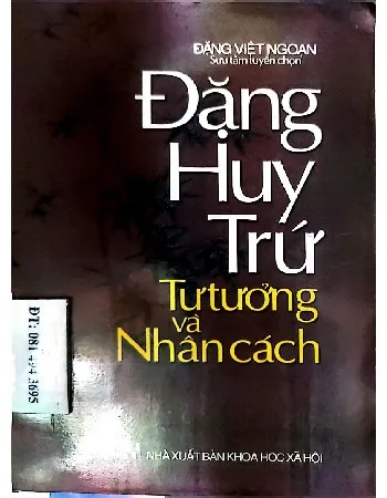Ảnh bìa của Đặng Huy Trứ tư tưởng và nhân cách