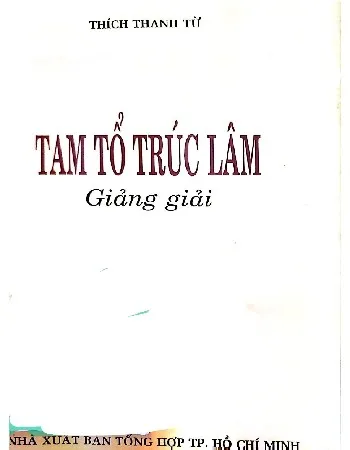 Ảnh bìa của Tam tổ Trúc lâm giảng giải