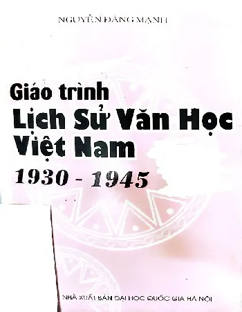 Ảnh bìa của Giáo trình lịch sử văn học Việt Nam 1930 - 1945