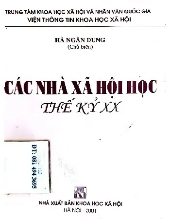Ảnh bìa của Các nhà xã hội học thế kỷ XX