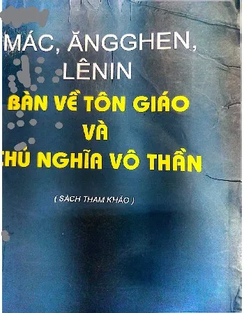 Ảnh bìa của Mác - Ăngghen - Lê nin bàn về tôn giáo và chủ nghĩa vô thần
