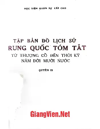 Ảnh bìa của Tập bản đồ lịch sử Trung Quốc tóm tắt từ thời kỳ thượng cổ đến thời kỳ năm đời mười nước, Quyển 2