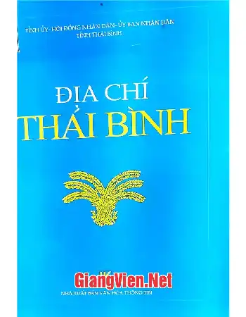 Ảnh bìa của Địa chí Thái Bình