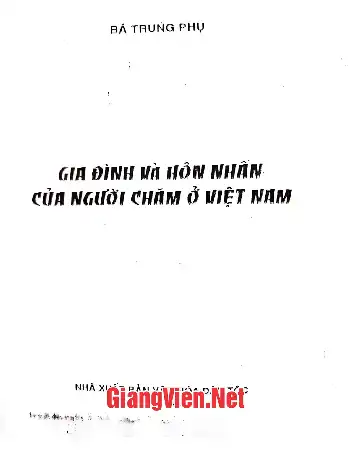 Ảnh bìa của Gia đình và hôn nhân của người Chăm ở Việt Nam