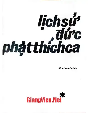 Ảnh bìa của Lịch sử Đức Phật Thích Ca