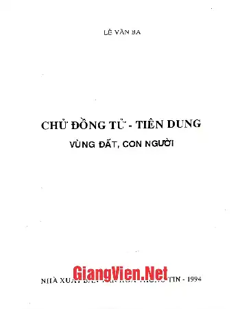 Ảnh bìa của Chử Đồng Tử - Tiên Dung vùng đất - con người