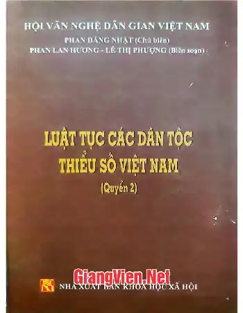Ảnh bìa của Luật tục các dân tộc thiểu số Việt Nam Quyển 2