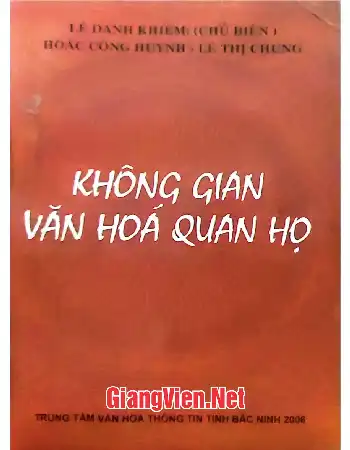 Ảnh bìa của Không gian văn hóa quan họ