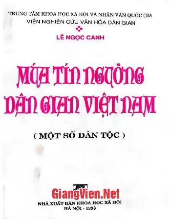 Ảnh bìa của Múa tín ngưỡng dân gian Việt Nam Một số dân tộc