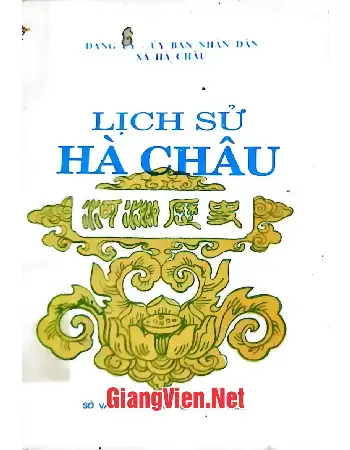 Ảnh bìa của Lịch sử xã Hà Châu Hà Trung - Thanh Hóa