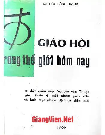 Ảnh bìa của Hiến chế mục vụ về Giáo hội trong thế giới hôm nay