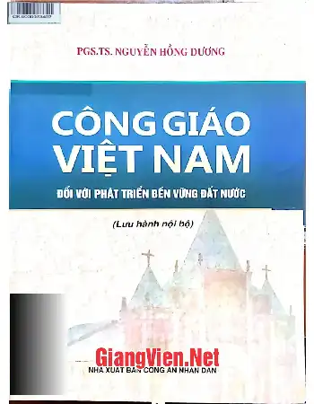 Ảnh bìa của Công giáo Việt Nam đối với phát triển bền vững đất nước