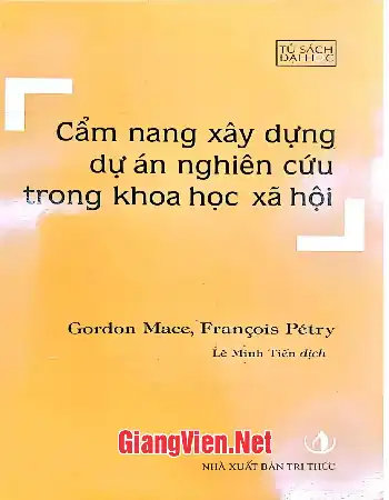 Ảnh bìa của Cẩm nang xây dựng dự án nghiên cứu trong khoa học xã hội