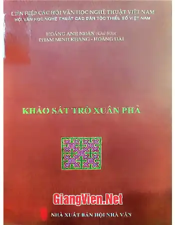 Ảnh bìa của Khảo sát trò Xuân Phả