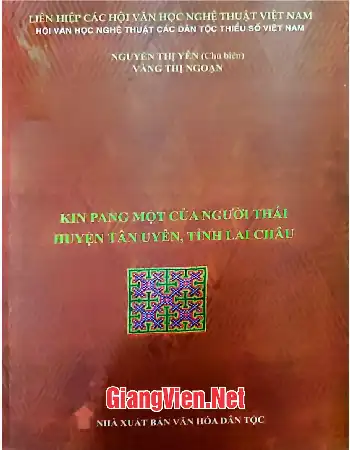 Ảnh bìa của Kin Pang Một của người Thái huyện Tân Uyên, tỉnh Lai Châu