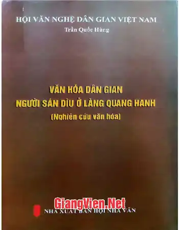 Ảnh bìa của Văn hóa dân gian người Sán Dìu ở làng Quang Hanh