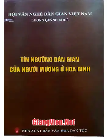 Ảnh bìa của Tín ngưỡng dân gian của người Mường ở Hòa Bình