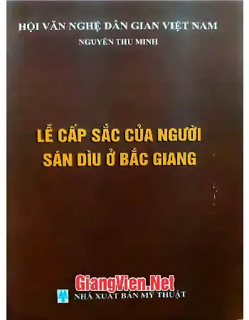Ảnh bìa của Lễ cấp Sắc của người Sán Dìu ở Bắc Giang
