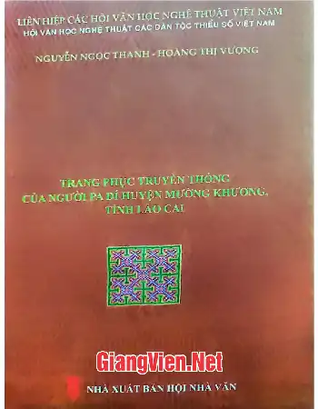 Ảnh bìa của Trang phục truyền thống của người Pa Dí huyện Mường Khương tỉnh Lào Cai
