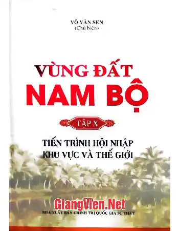 Ảnh bìa của Vùng đất Nam Bộ, Tập X: Tiến trình hội nhập khu vực và thế giới