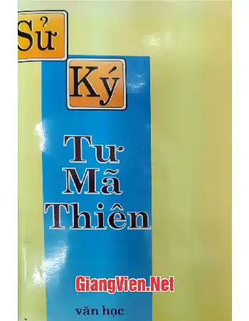 Ảnh bìa của Sử ký Tư Mã Thiên