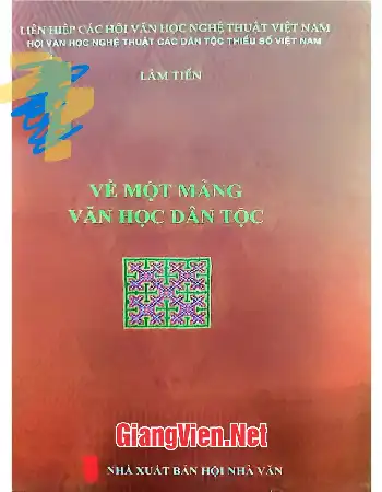 Ảnh bìa của Về một mảng văn học dân tộc