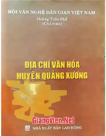 Ảnh bìa của Địa chí văn hóa huyện Quảng Xương