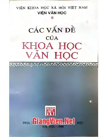 Ảnh bìa của Các vấn đề của khoa học văn học