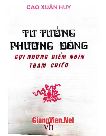 Ảnh bìa của Tư tưởng Phương Đông gợi những điểm nhìn tham chiếu