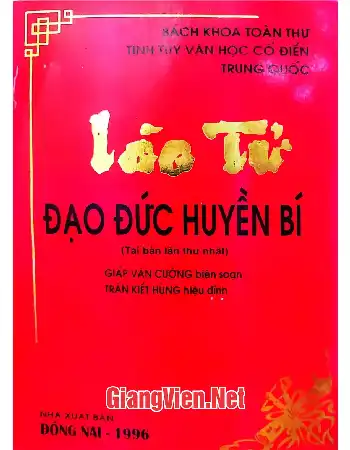 Ảnh bìa của Lão Tử đạo đức huyền bí