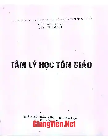 Ảnh bìa của Tâm lý học tôn giáo