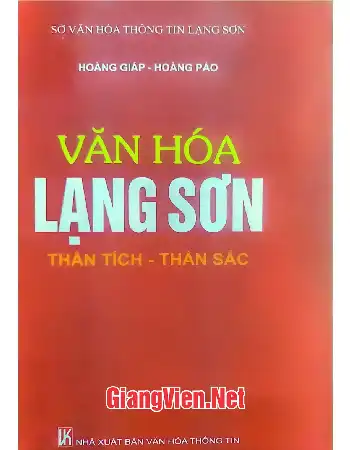 Ảnh bìa của Văn hóa Lạng Sơn thần tích - thần sắc