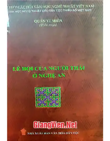 Ảnh bìa của Lễ hội của người Thái ở Nghệ An
